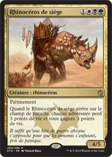 Rhinocéros de siège - Les Khans de Tarkir
