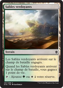 Sables verdoyants - Les Khans de Tarkir