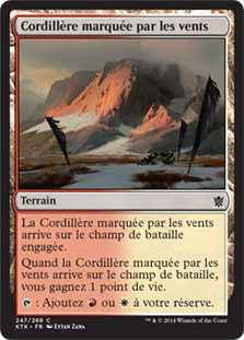 Cordillère marquée par les vents - Les Khans de Tarkir