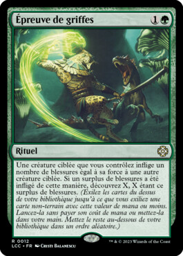 Épreuve de griffes - Les cavernes oubliées d'Ixalan Commander