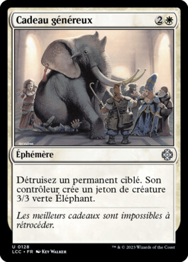 Cadeau généreux - Les cavernes oubliées d'Ixalan Commander