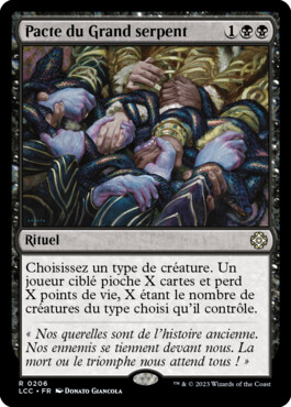 Pacte du Grand serpent - Les cavernes oubliées d'Ixalan Commander