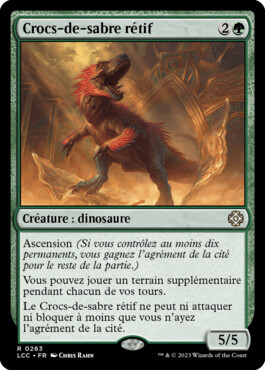 Crocs-de-sabre rétif - Les cavernes oubliées d'Ixalan Commander