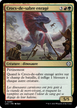 Crocs-de-sabre enragé - Les cavernes oubliées d'Ixalan Commander