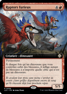 Raptors furieux - Les cavernes oubliées d'Ixalan Commander