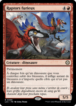 Raptors furieux - Les cavernes oubliées d'Ixalan Commander