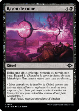 Rayon de ruine - Les cavernes oubliées d'Ixalan