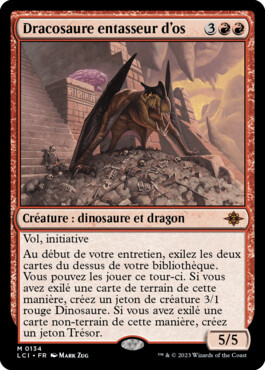 Dracosaure entasseur d'os - Les cavernes oubliées d'Ixalan