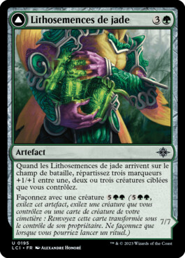 Lithosemences de jade -> Serviteur cœur-de-jade - Les cavernes oubliées d'Ixalan