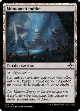 Monument oublié - Les cavernes oubliées d'Ixalan