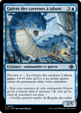 Guivre des cavernes à jabots - Les cavernes oubliées d'Ixalan