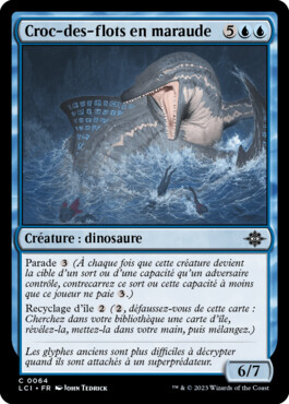 Croc-des-flots en maraude - Les cavernes oubliées d'Ixalan