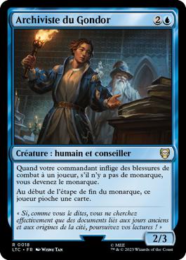 Archiviste du Gondor - Le Seigneur des Anneaux : chroniques de la Terre du Milieu Commander