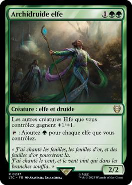 Archidruide elfe - Le Seigneur des Anneaux : chroniques de la Terre du Milieu Commander