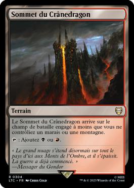 Sommet du Crânedragon - Le Seigneur des Anneaux : chroniques de la Terre du Milieu Commander