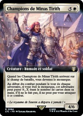 Champions de Minas Tirith - Le Seigneur des Anneaux : chroniques de la Terre du Milieu Commander