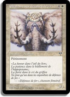 Éléphant aux défenses de fer - Mirage