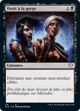 Droit à la gorge - Commander Innistrad : Chasse de Minuit