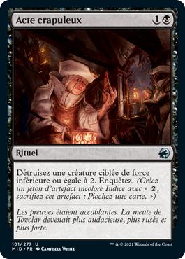 Acte crapuleux - Innistrad : Chasse de Minuit