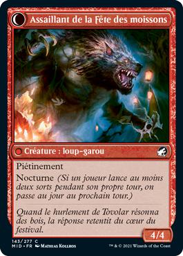 Assaillant de la Fête des moissons - Innistrad : Chasse de Minuit