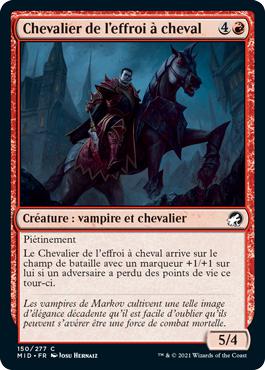 Chevalier de l'effroi à cheval - Innistrad : Chasse de Minuit