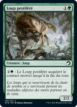 Loup pestiféré - Innistrad : Chasse de Minuit