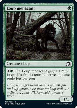 Loup menaçant - Innistrad : Chasse de Minuit