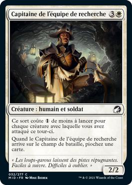 Capitaine de l'équipe de recherche - Innistrad : Chasse de Minuit