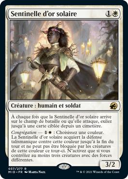 Sentinelle d'or solaire - Innistrad : Chasse de Minuit