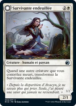 Survivante endeuillée -> Vengeuse intrépide - Innistrad : Chasse de Minuit