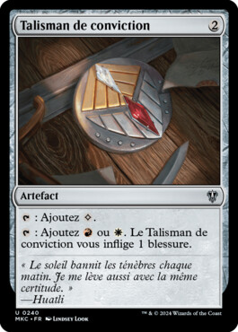 Talisman de conviction - Meurtres au Manoir Karlov Commander