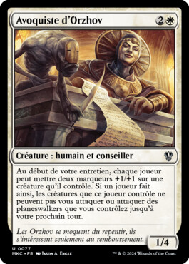 Avoquiste d'Orzhov - Meurtres au Manoir Karlov Commander