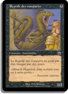 Reptile des remparts - Masques de Mercadia