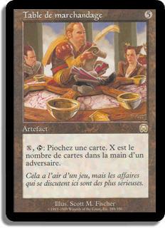 Table de marchandage - Masques de Mercadia