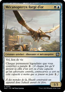 Mécanopteryx forgé d'or - L'invasion des machines : le jour d'après