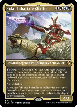 Sidar Jabari de Zhalfir - L'invasion des machines Commander
