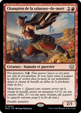 Champion de la salueuse-de-mort - L'invasion des machines Commander