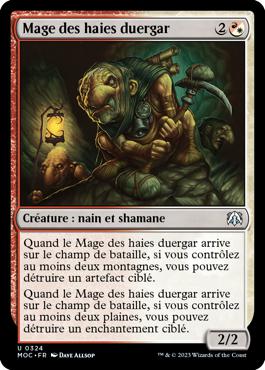 Mage des haies duergar - L'invasion des machines Commander