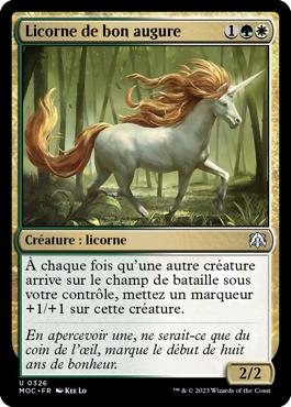 Licorne de bon augure - L'invasion des machines Commander