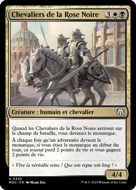 Chevaliers de la Rose Noire - L'invasion des machines Commander