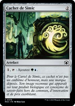 Cachet de Simic - L'invasion des machines Commander