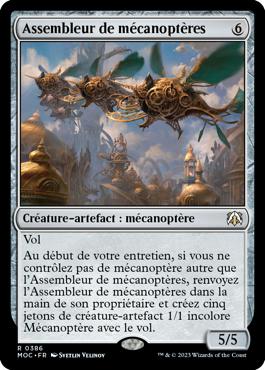 Assembleur de mécanoptères - L'invasion des machines Commander