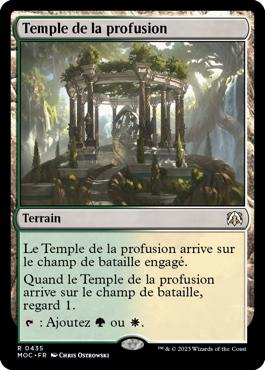 Temple de la profusion - L'invasion des machines Commander