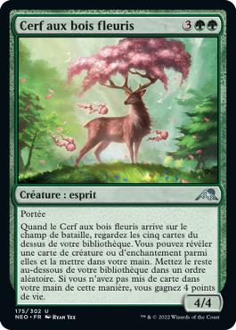 Cerf aux bois fleuris - Kamigawa : dynastie Néon