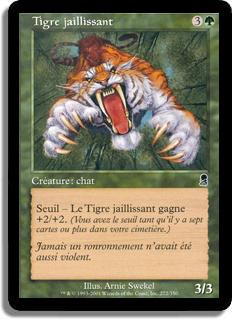 Tigre jaillissant - Odyssée