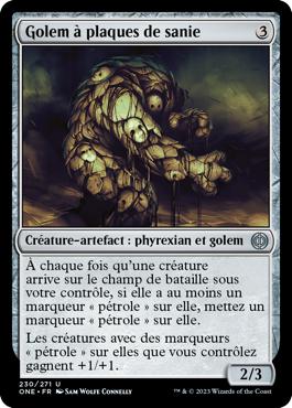 Golem à plaques de sanie - Tous Phyrexians