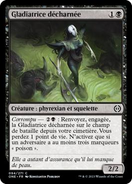 Gladiatrice décharnée - Tous Phyrexians