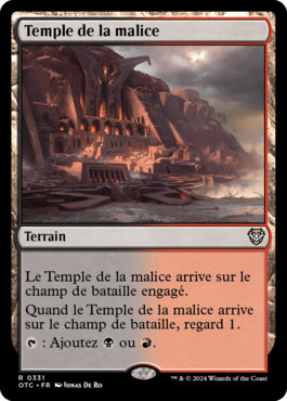 Temple de la malice - Les hors-la-loi de Croisetonnerre Commander