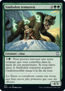 Smilodon temurien - Les rues de la Nouvelle-Capenna Commander