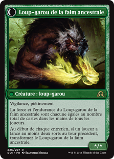 Loup-garou de la faim ancestrale - Ténèbres sur Innistrad